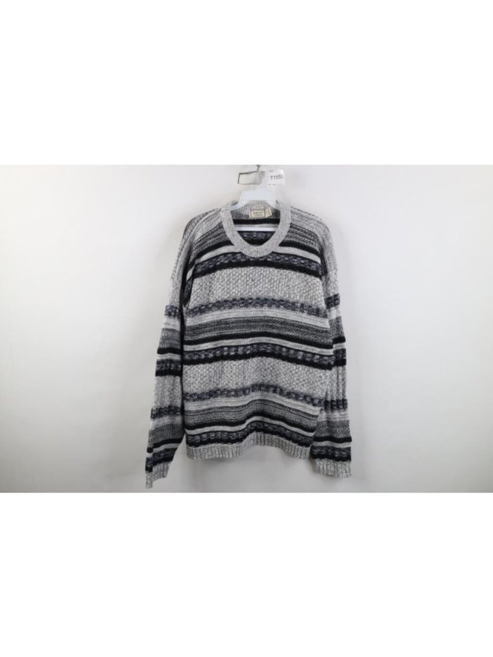 Vintage 90s Coogi Style Ed Bassmaster Crewneck Sweater Mens Size XL Striped USA